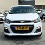 מבט קדמי על שברולט ספארק לבנה יד שניה